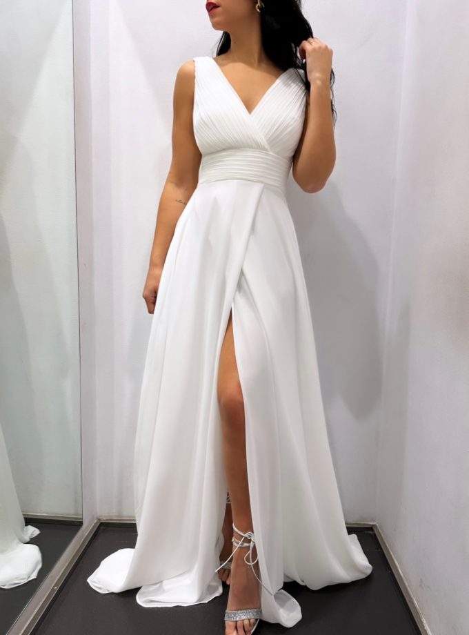 Vestido Analia Abertura Novia