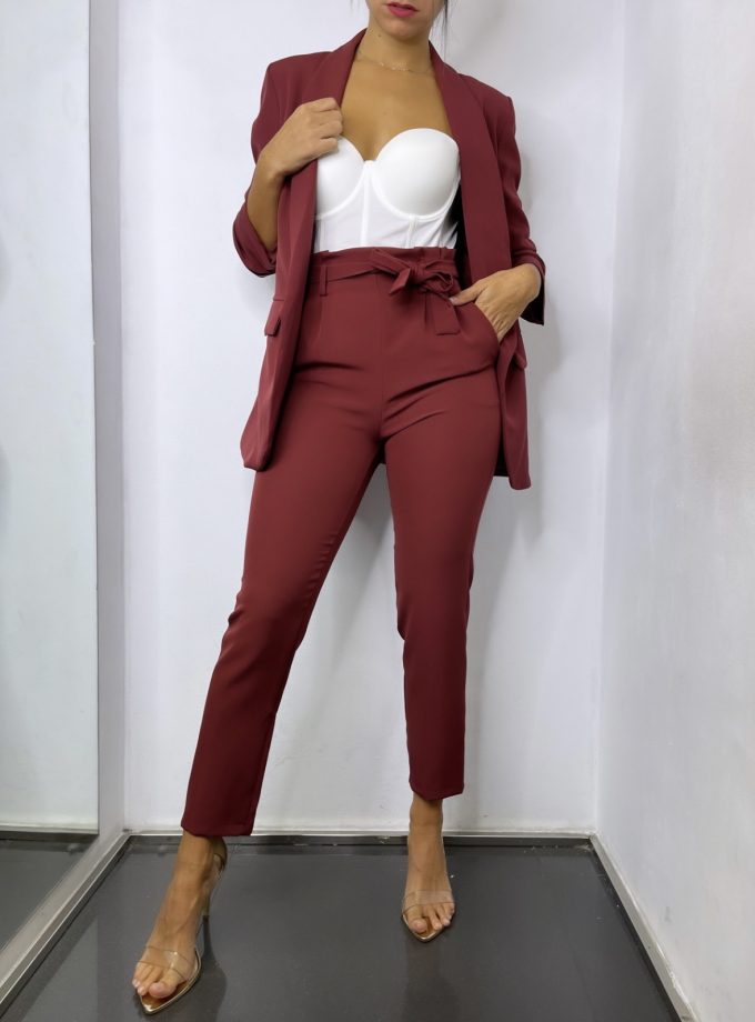 Traje Paris Manga Fruncida