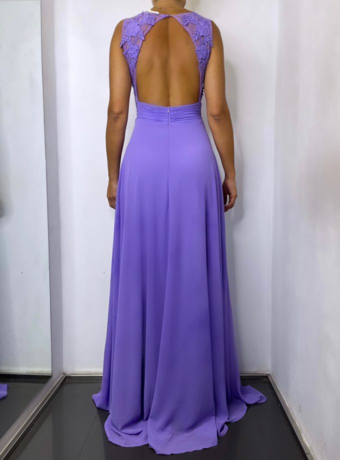 Vestido Espalda Flores