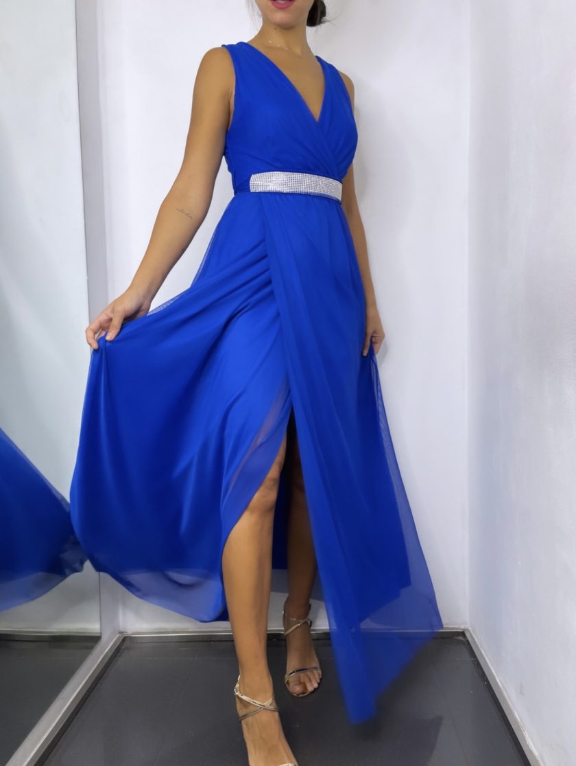 Vestido Tul Basic Cintura Brillos - Imagen 2