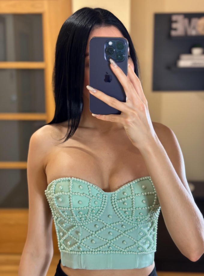 Top Corsé Perlas