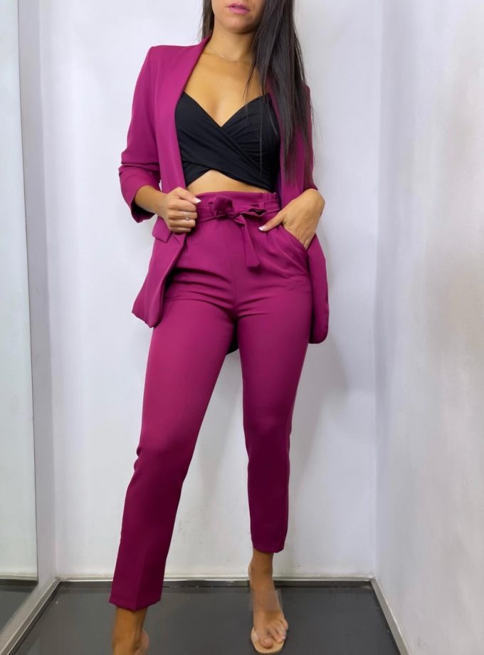 Traje Paris Manga Fruncida