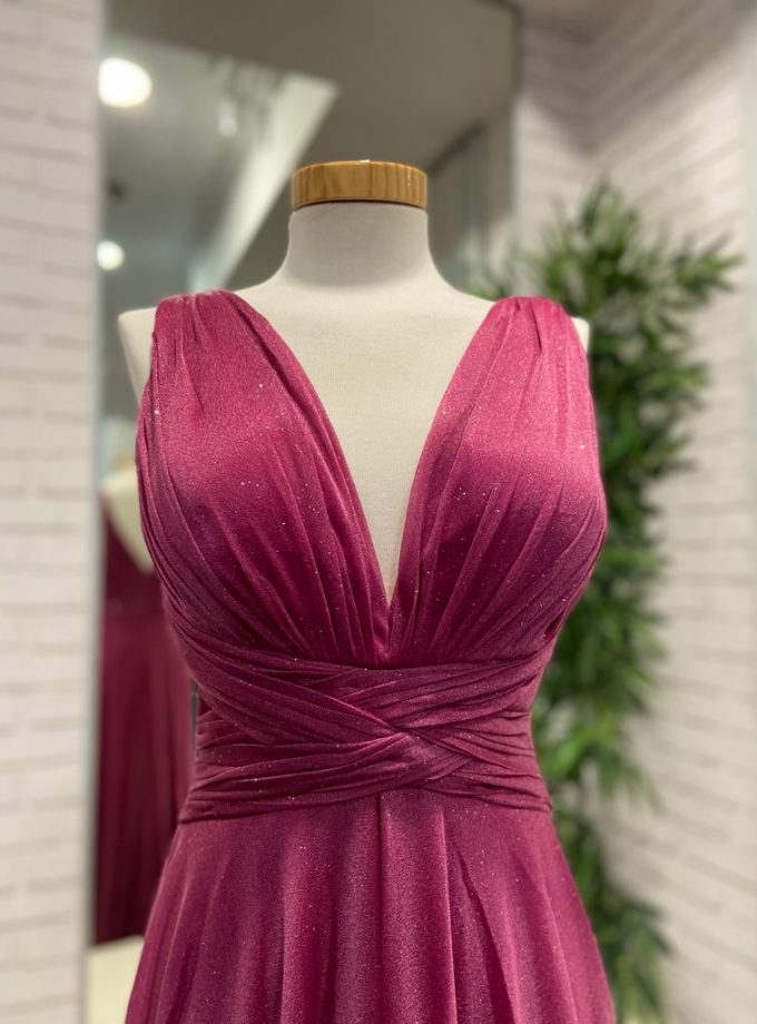 Vestido Dalia Escote Brillo