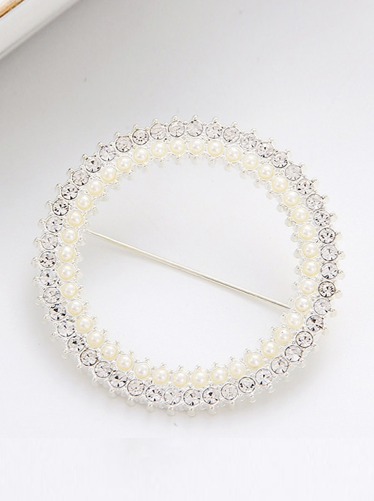 Broche Círculo Plata
