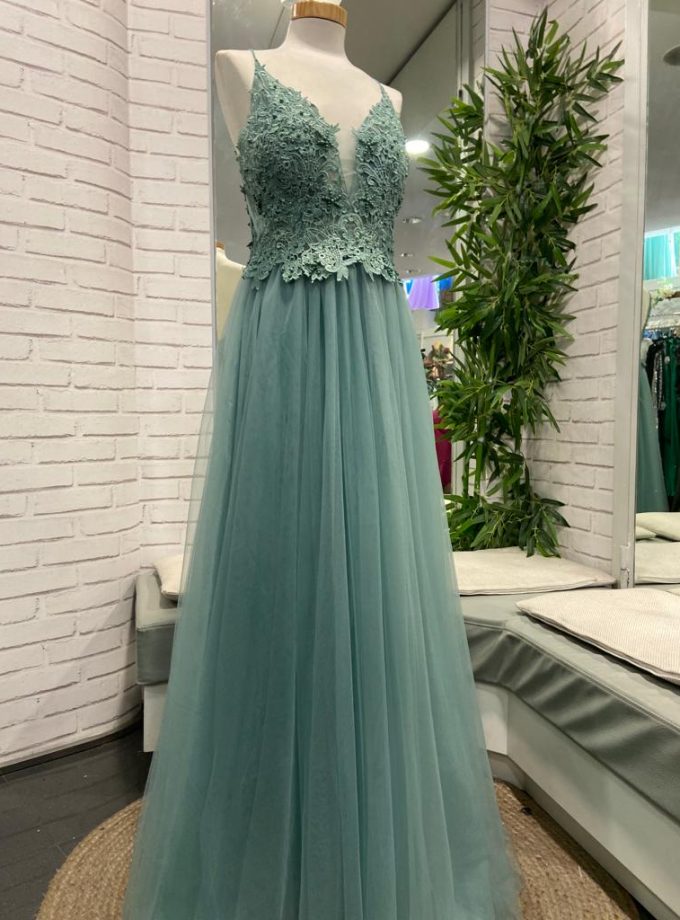 Vestido Encaje Tul