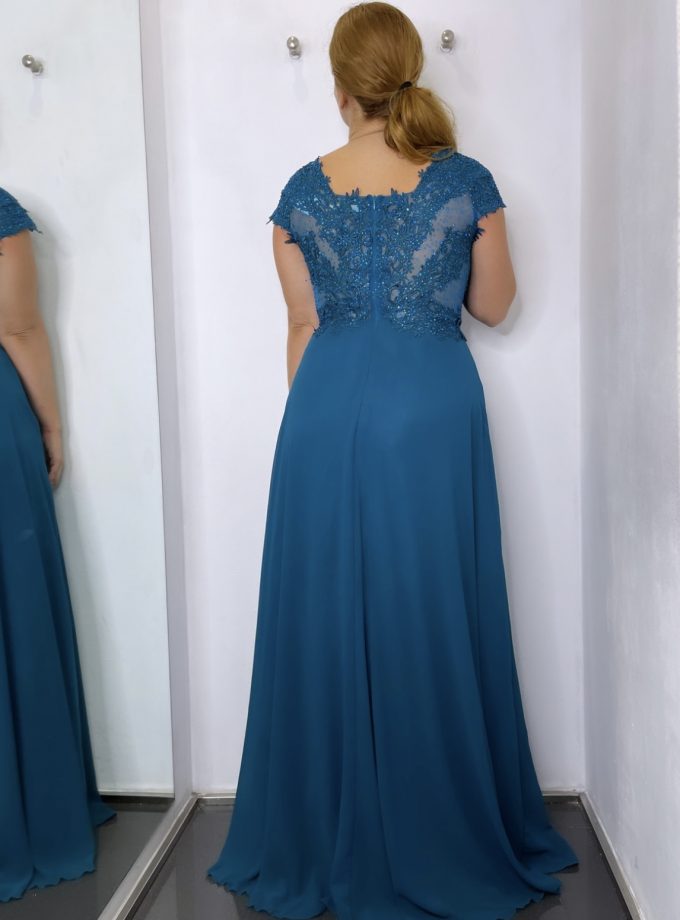 Vestido Encaje Brillos Curvy