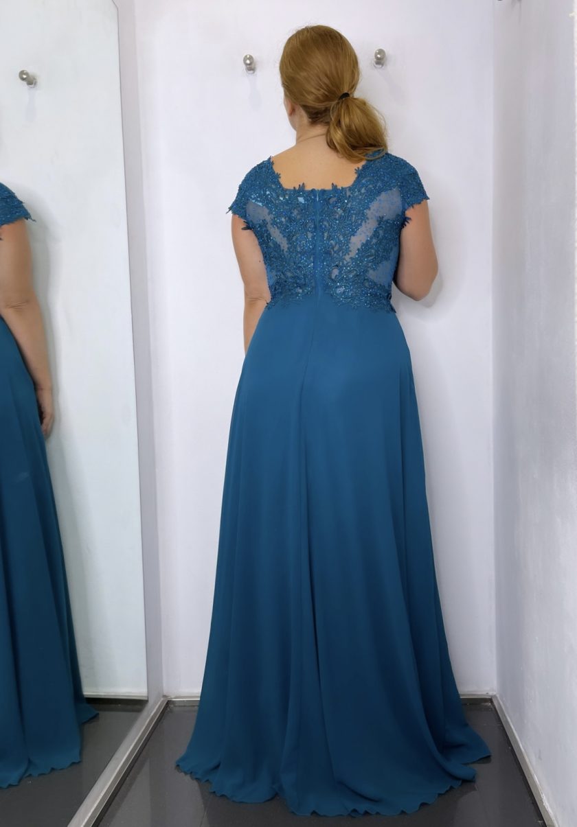 Vestido Encaje Brillos Curvy - Imagen 2