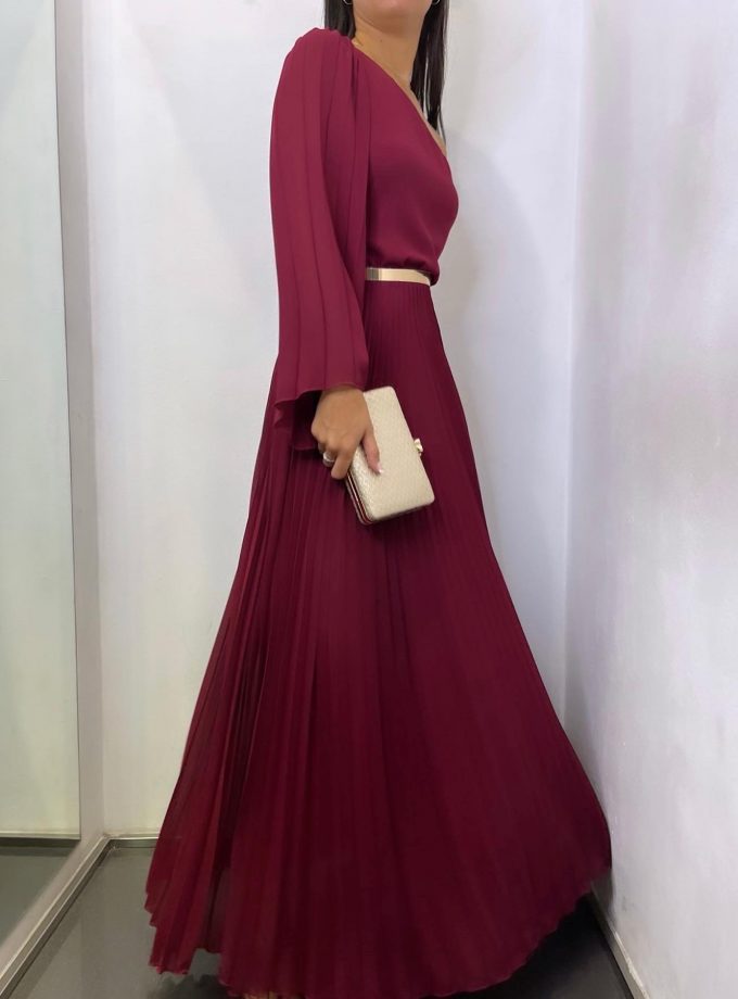 Vestido Ángel Tablas Asimétrico