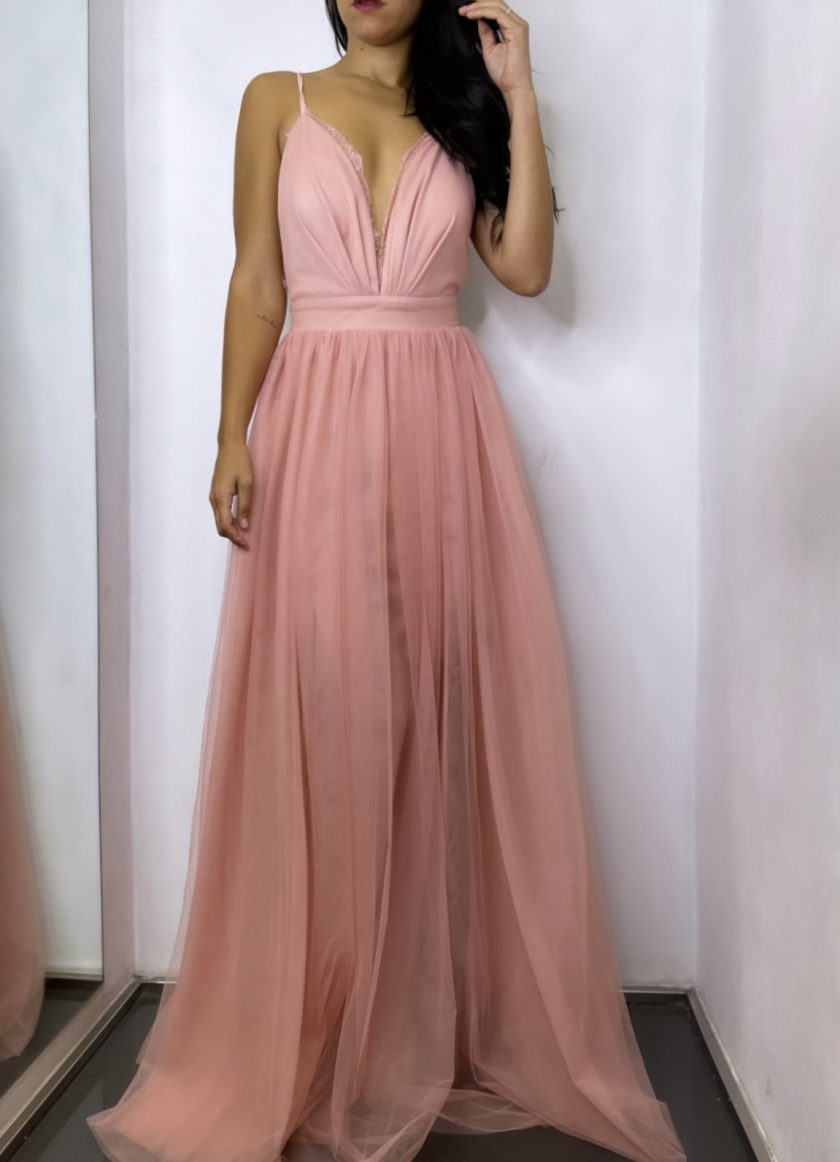 Vestido Tul Encaje - Imagen 4