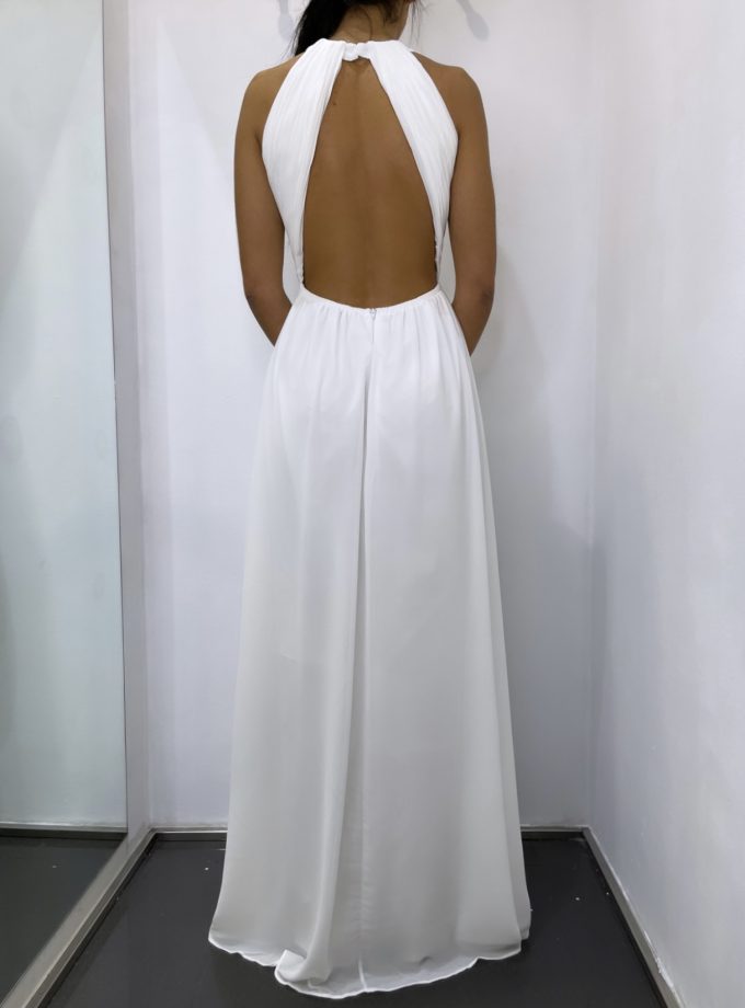 Vestido Novia Halter Espalda