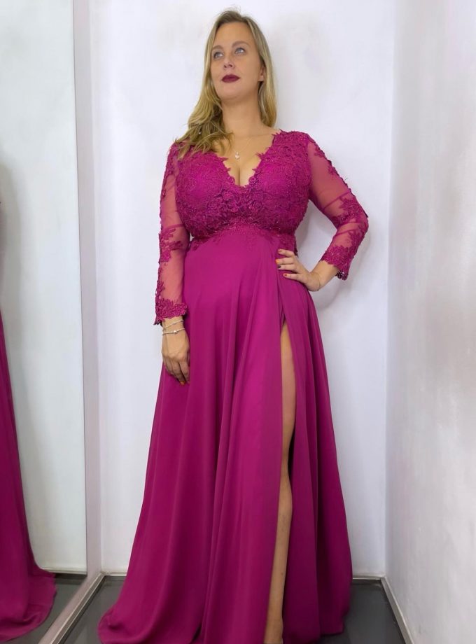 Vestido Dama Mangas Curvy