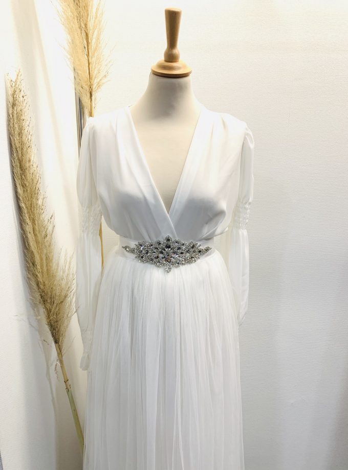 Cinturón Pedrería Novia Cruz Central