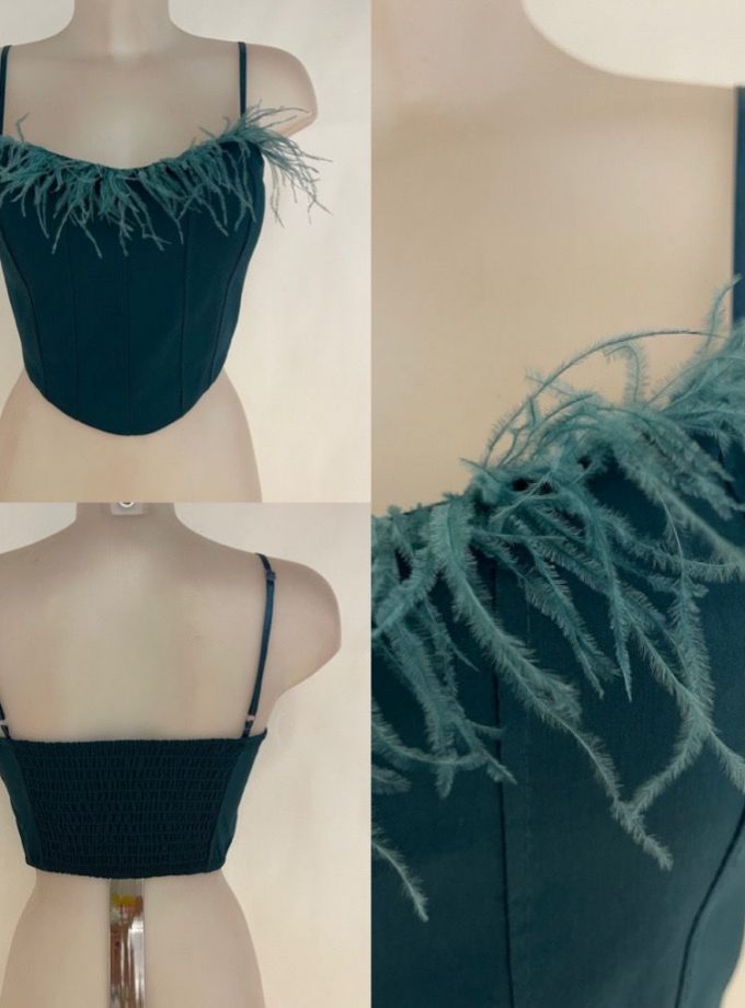Top Corsé Plumas