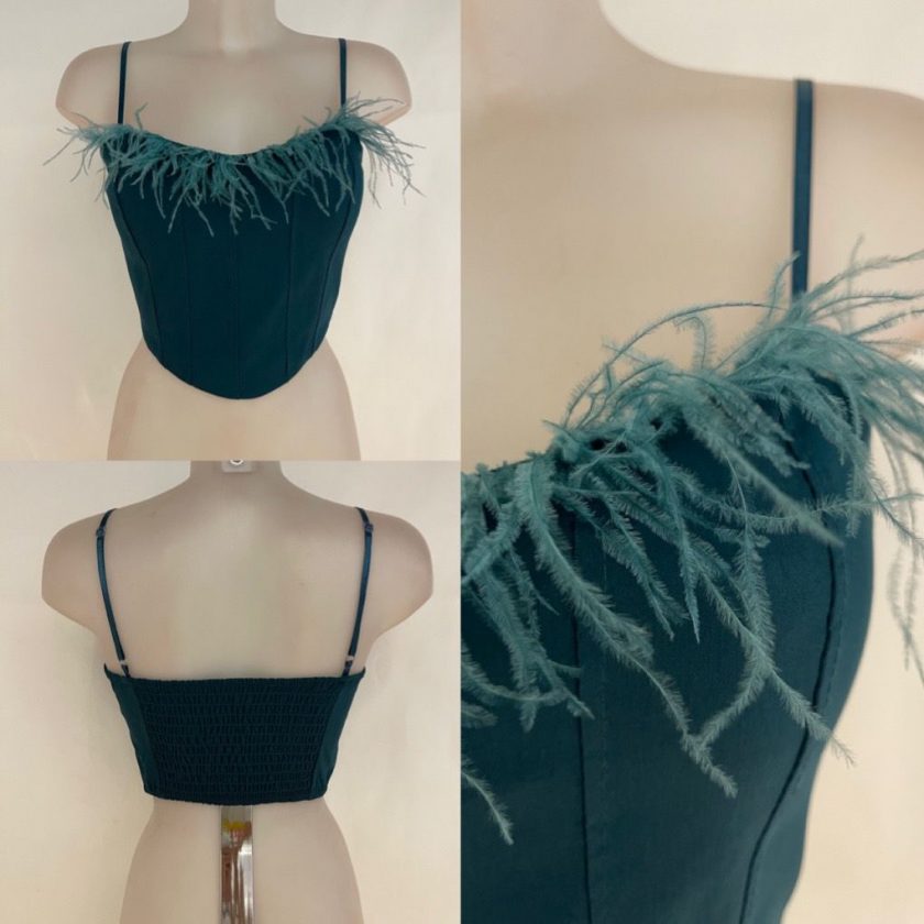 Top Corsé Plumas - Imagen 6