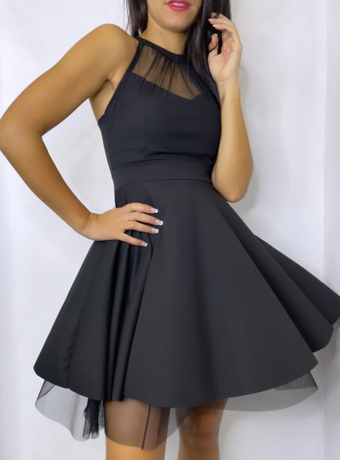 Vestido Halter Vuelo Tul