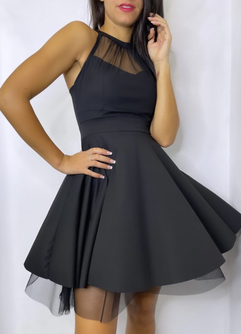 Vestido Halter Vuelo Tul - Imagen 9