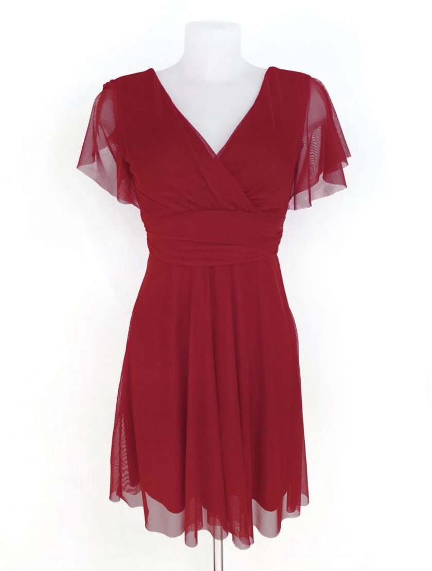 Vestido Tul Mangas Corto - Imagen 6