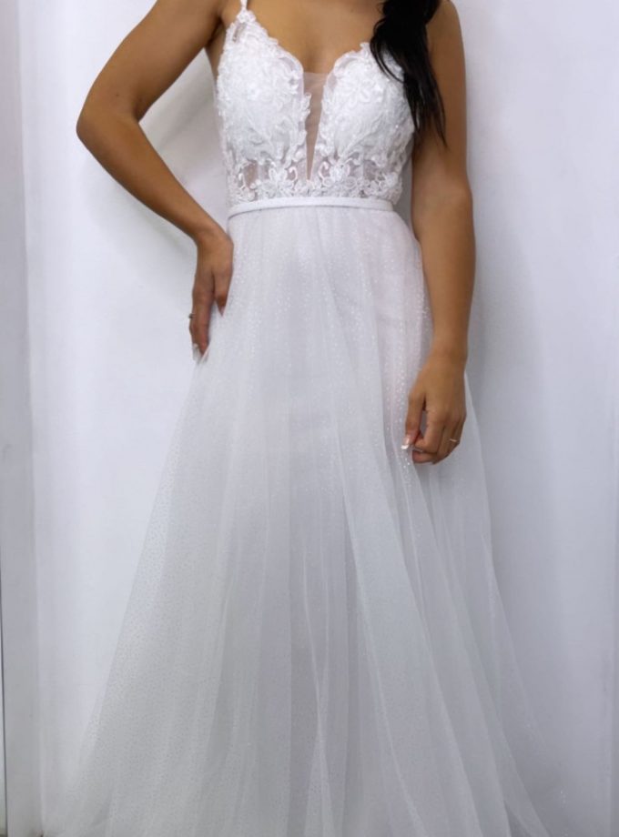 Vestido Princesa Encaje Novia
