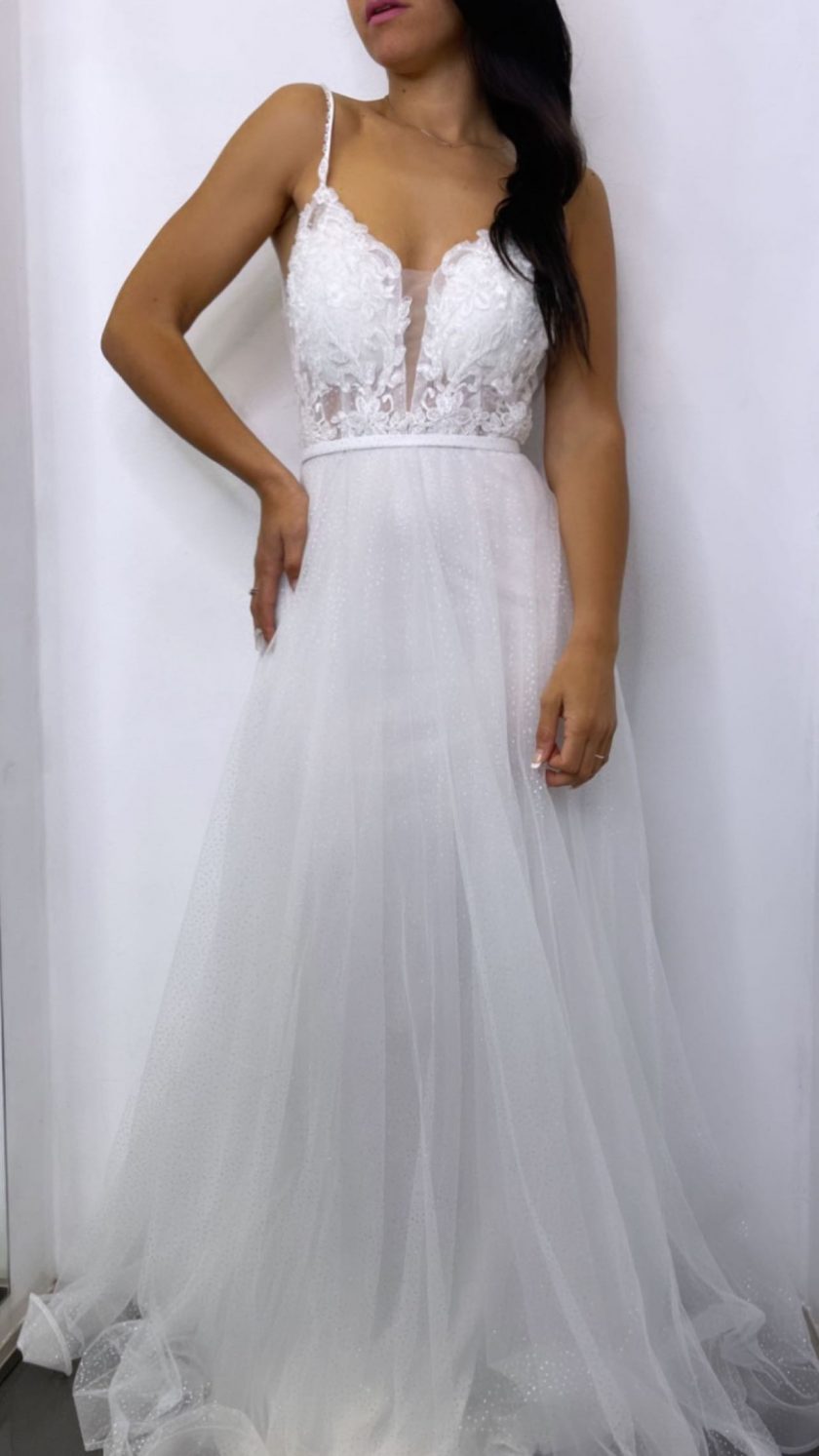 Vestido Princesa Encaje Novia - Imagen 4