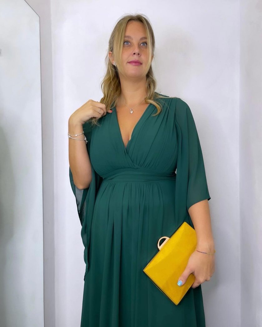 Vestido Gasa Mangas Curvy - Imagen 5