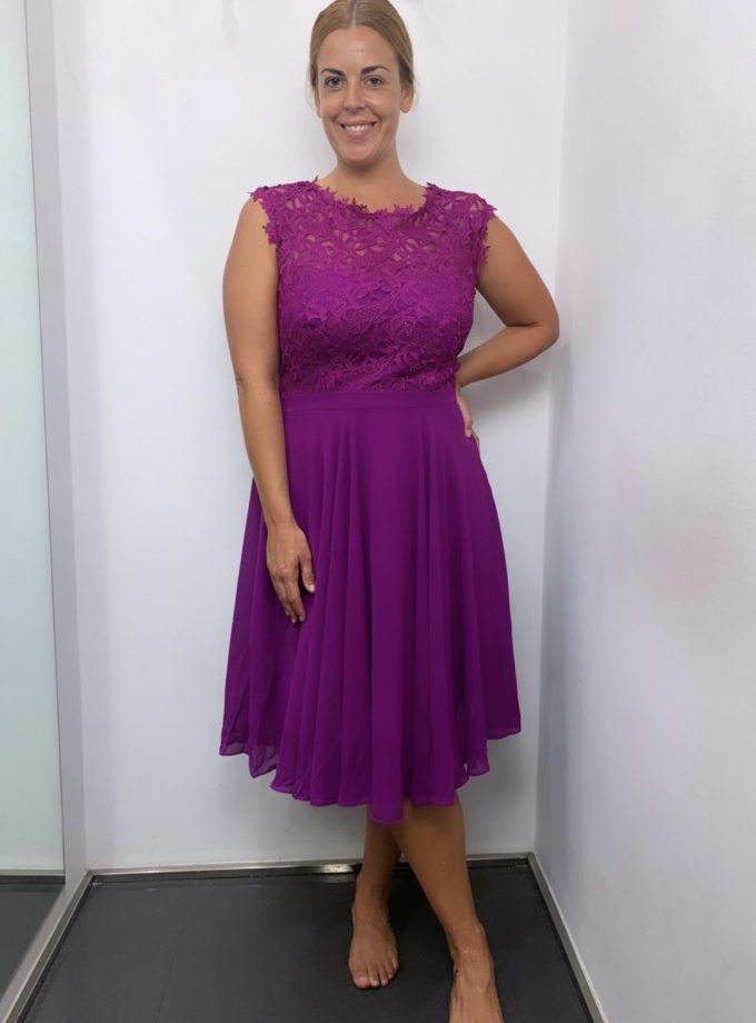 Vestido Encaje Corto Curvy