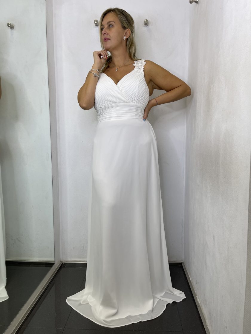 Vestido Curvy Pétalos Novia - Imagen 8