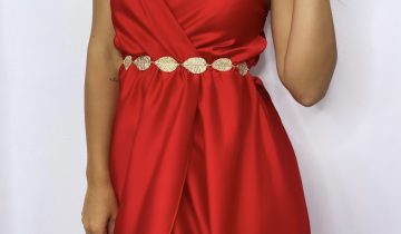 Vestido Seda Cruzado
