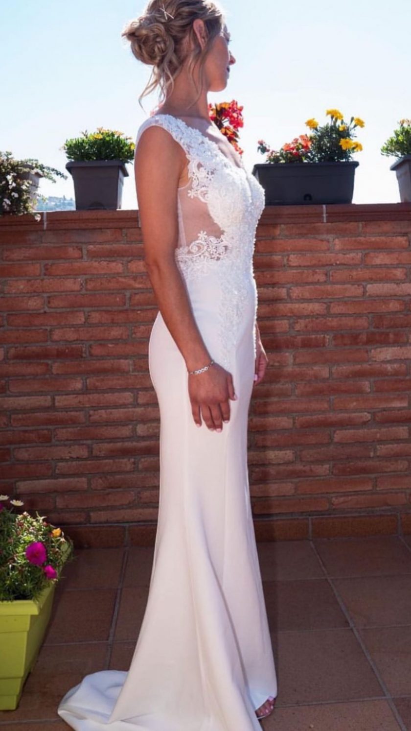 Vestido Novia Sirena Encaje - Imagen 5