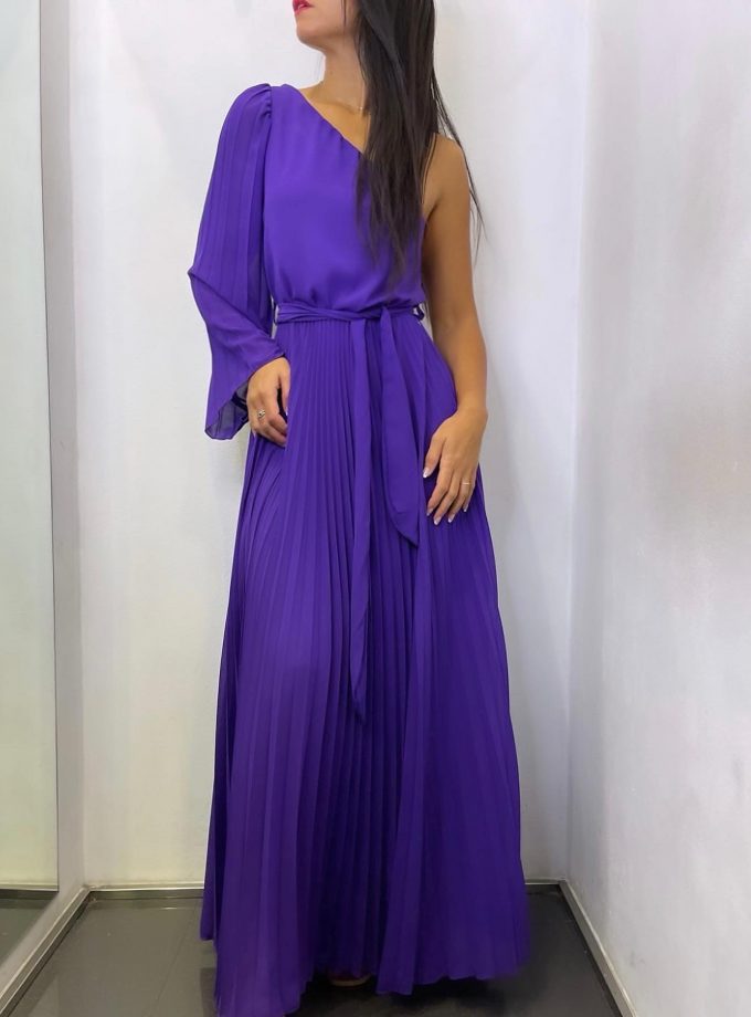 Vestido Ángel Tablas Asimétrico