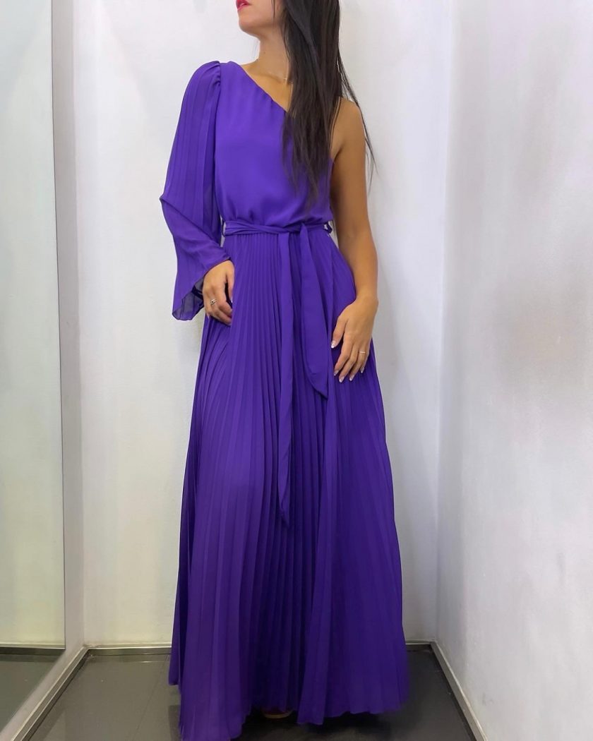Vestido Ángel Tablas Asimétrico - Imagen 16