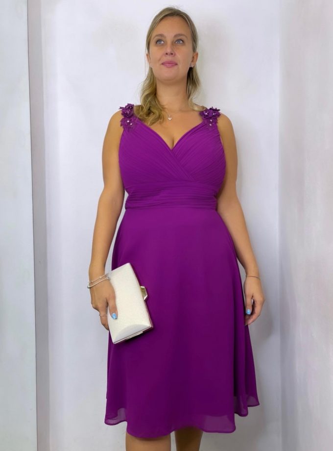Vestido Curvy Pétalos Corto