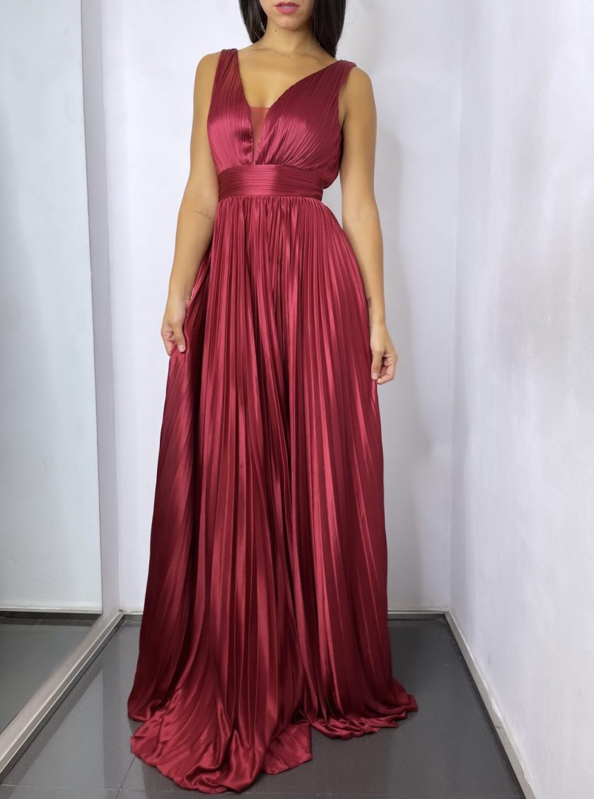 Vestido Seda Plisado - Imagen 9