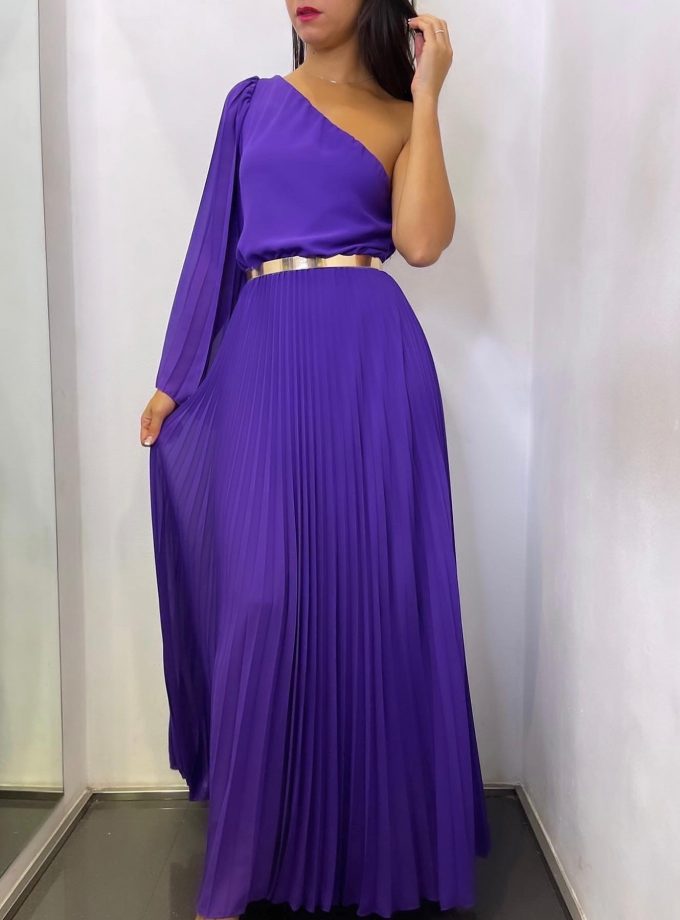 Vestido Ángel Tablas Asimétrico