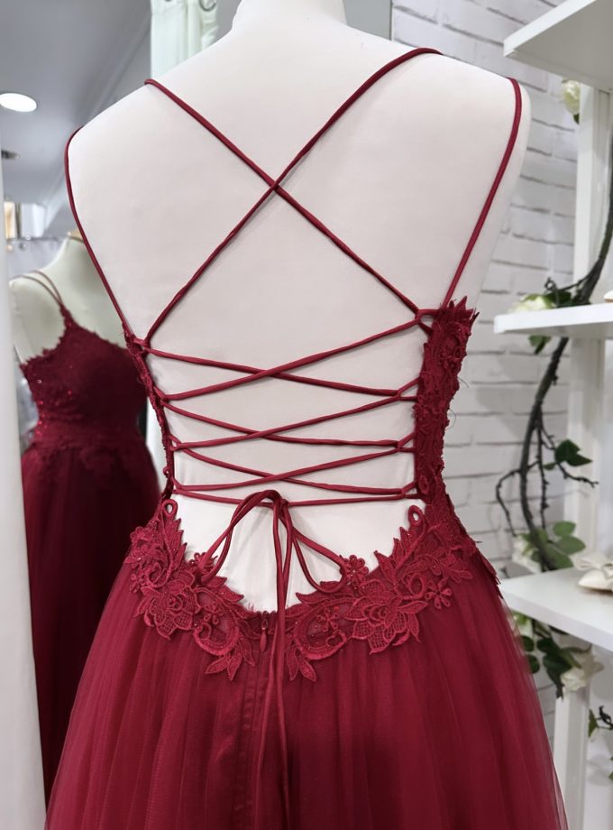 Vestido Tul Largo Abertura