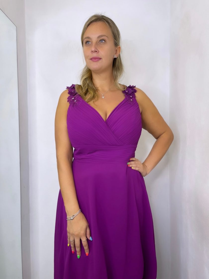 Vestido Curvy Pétalos Corto - Imagen 23