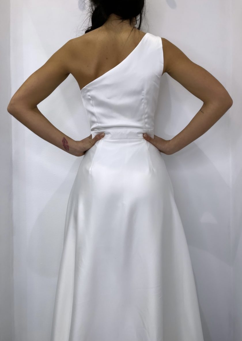 Vestido Verona Asimétrico Novia - Imagen 3
