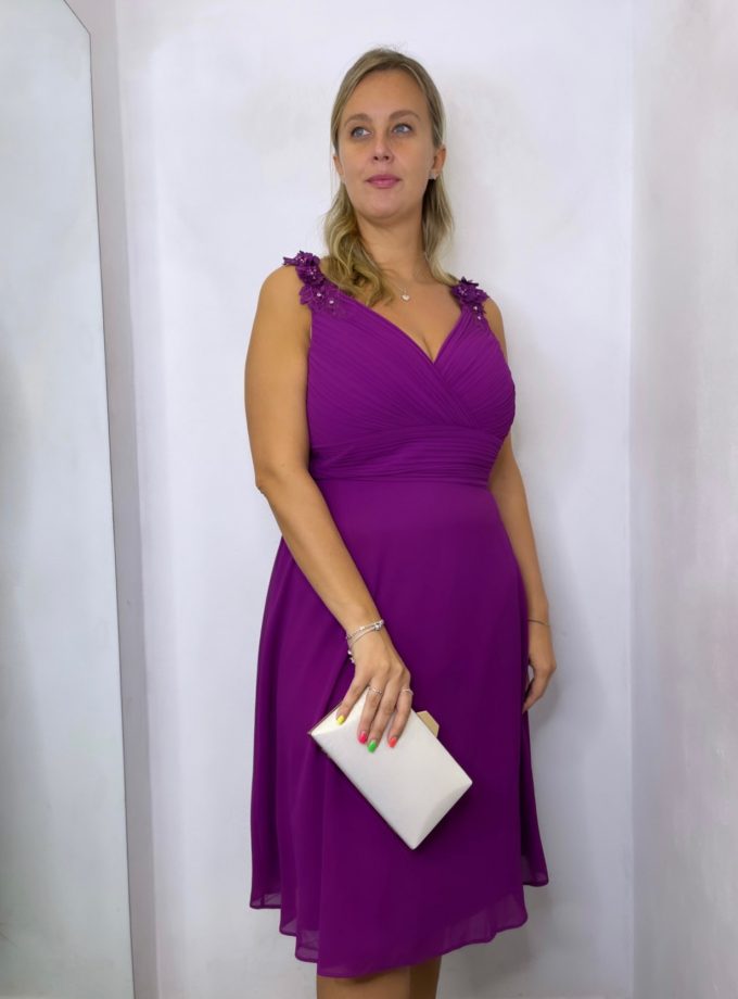 Vestido Curvy Pétalos Corto
