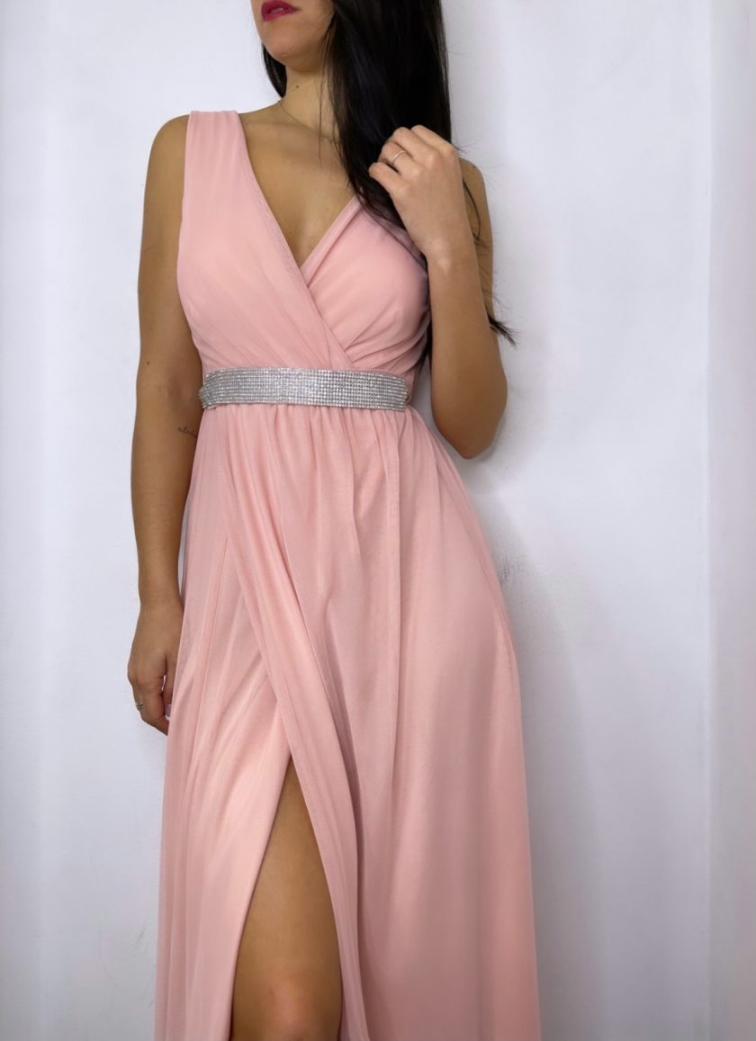 Vestido Tul Basic Cintura Brillos - Imagen 10