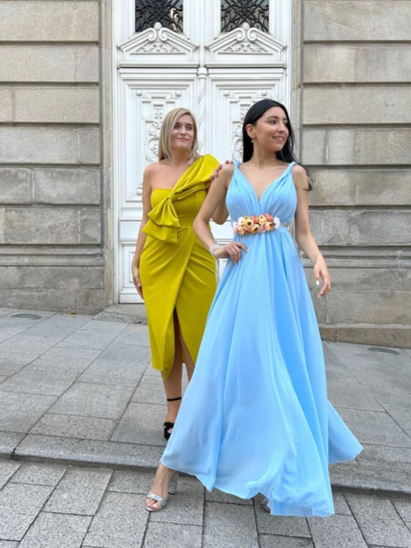 Vestido Yakarta Asimétrico Lazo - Imagen 12