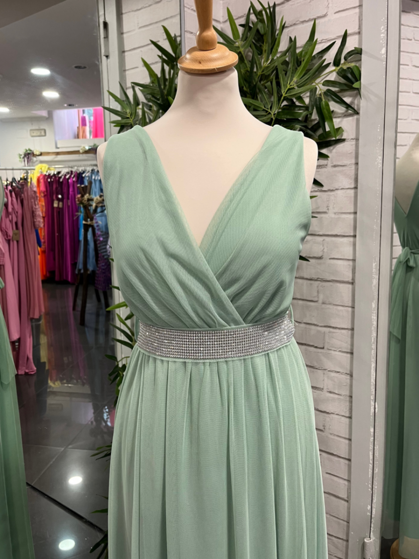 Vestido Tul Basic Cintura Brillos - Imagen 22