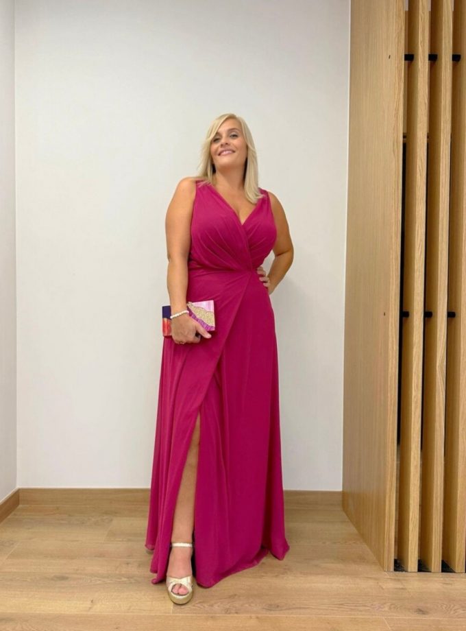 Vestido Escote Abertura Curvy