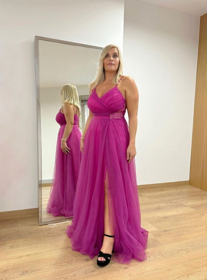 Vestido Tul Flores