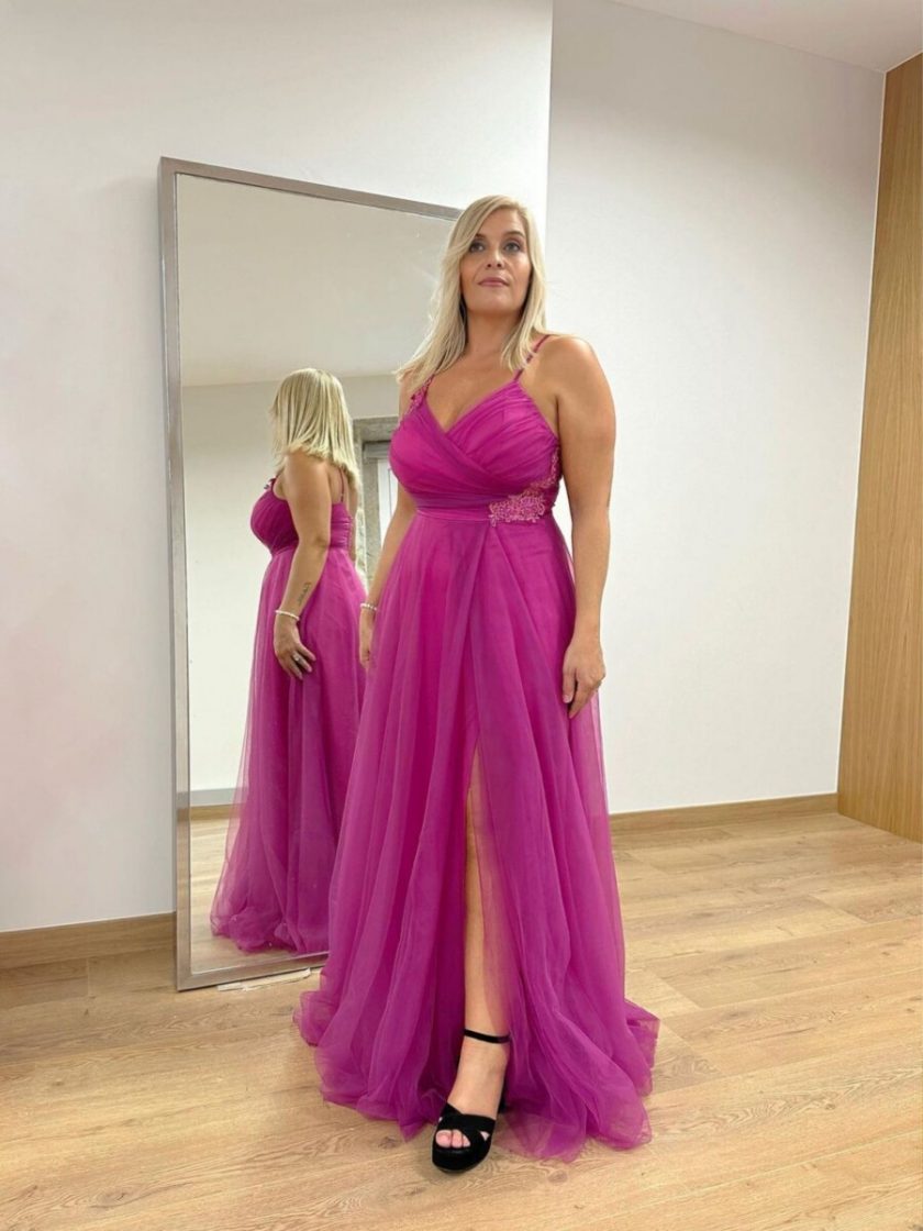 Vestido Tul Flores