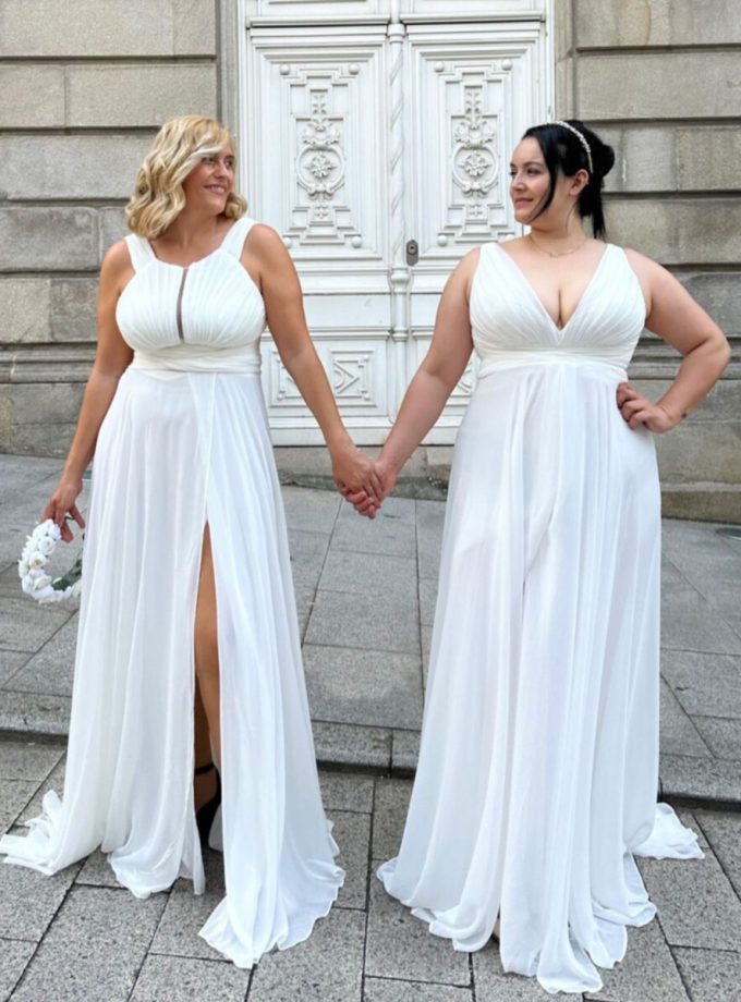 Vestido Dalia Halter Novia