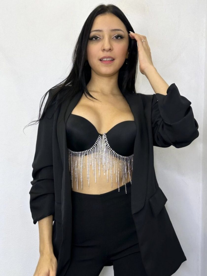 Top Flecos Brillos Escote - Imagen 4