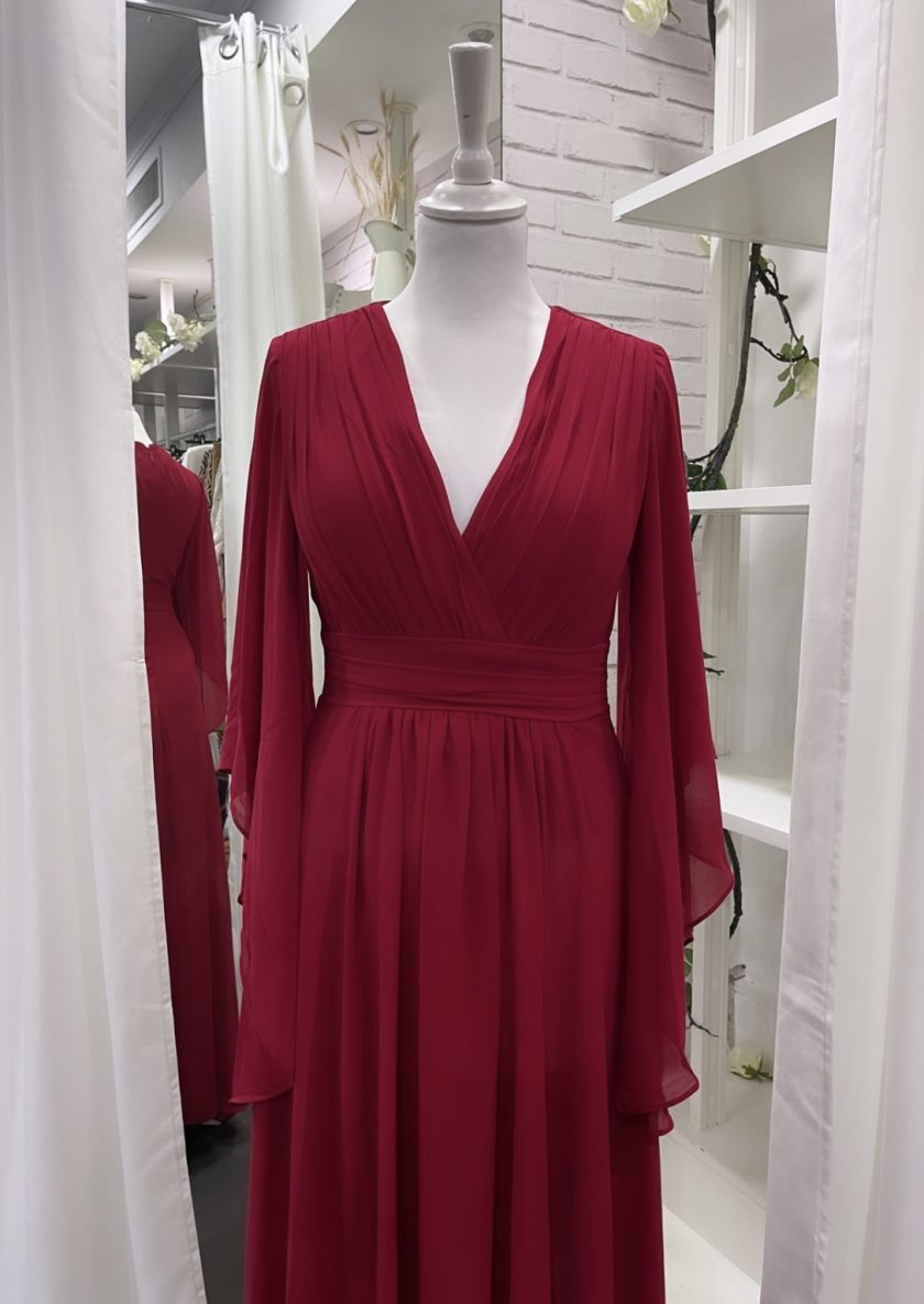 Vestido Gasa Mangas Curvy - Imagen 19