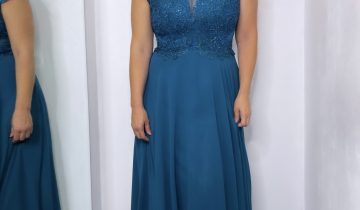 Vestido Encaje Brillos Curvy