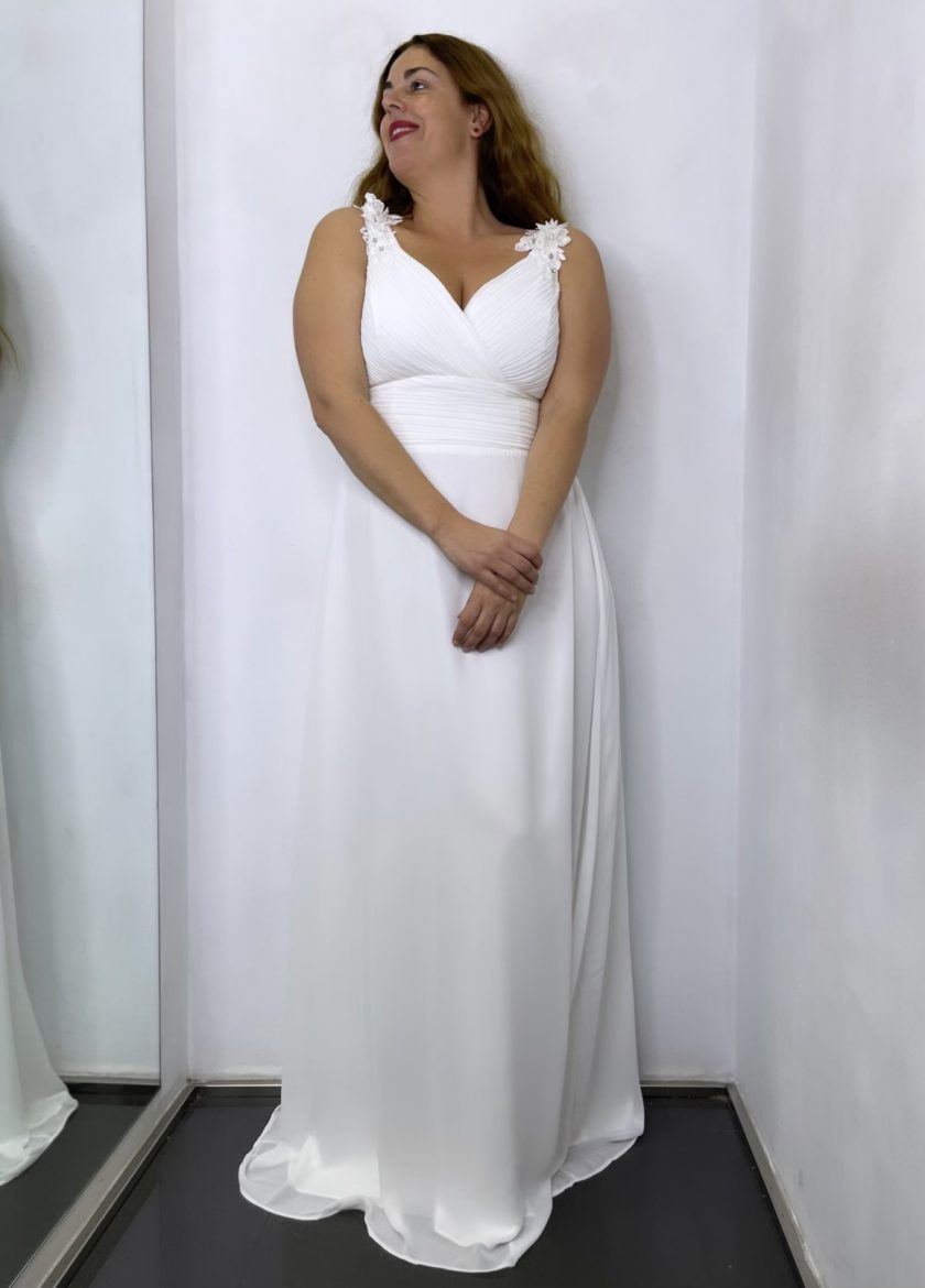 Vestido Curvy Pétalos Novia - Imagen 5