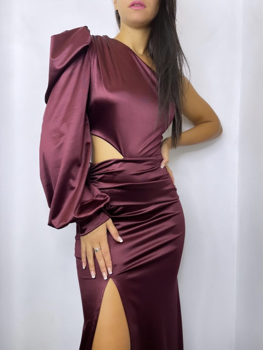 Vestido Seda 1 Manga Abertura - Imagen 19
