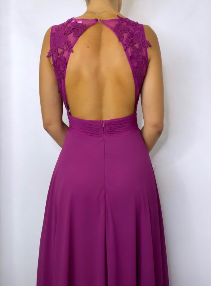 Vestido Espalda Flores